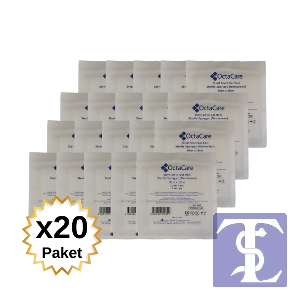 Octacare Steril Emici Gazlı Bez 10 x 10 CM 20'li