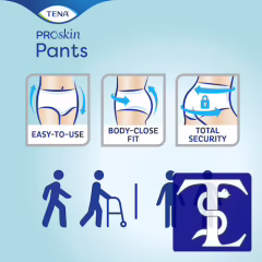 TENA ProSkin Pants Normal 5.5 Damla Emici Külot L 120 Adet (4 Paket)