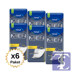 TENA Erkeklere Özel Mesane Pedi Level 2 – Orta Sızıntılar İçin Erkek Mesane Pedi 120’li (6 Paket x 20’li)