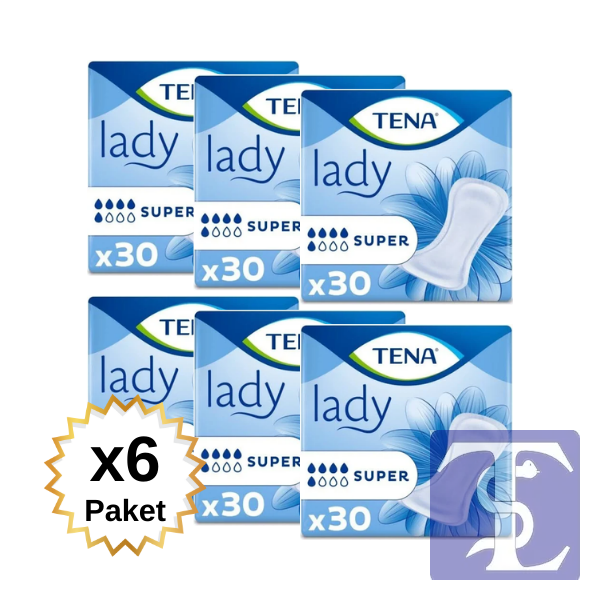 Tena Lady Super Kadın Mesane Pedi 7 Damla 180 Adet