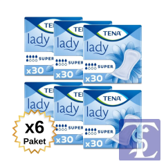 Tena Lady Super Kadın Mesane Pedi 7 Damla 180 Adet