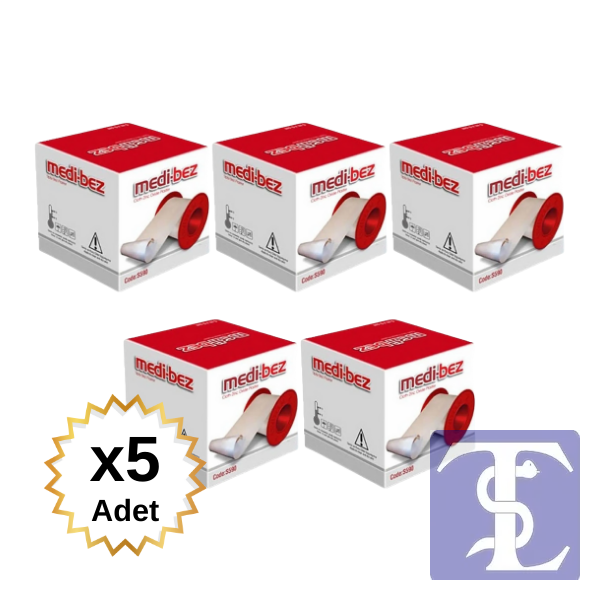 Medibez Tıbbi Bez Flaster 5 CM X 5 M 5 Kutu