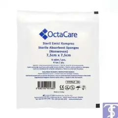 Octacare Steril Emici Kompres Gazlı Bez Spanç 7.5 x 7.5 CM 400 Adet