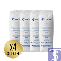 Octacare Emici Kompres Non-Steril Spanç 5x5 cm 4 Kat - 4lü Ekonomik Paket (800 Adet)