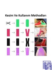 Acura AC-150 Yüz & Vücut Uyumlu Hipoalerjenik Kinezyo Bant 4lü Set