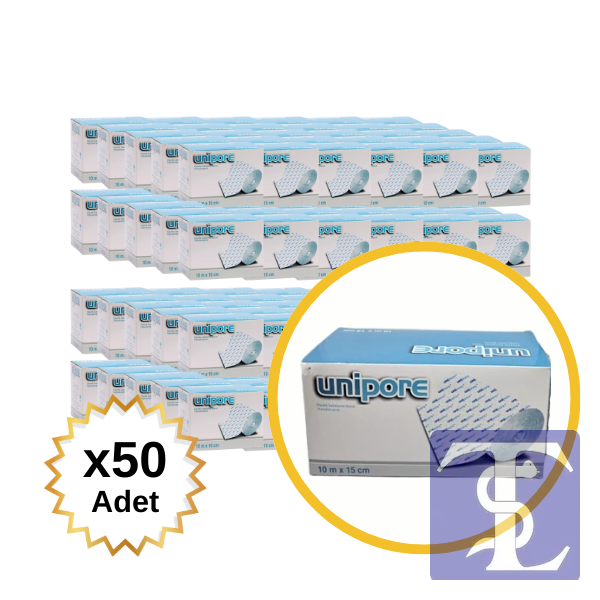 Unipore Elastik Hipoalerjenik Flaster Sabitleme Bandı 10mX15cm 50 Adet