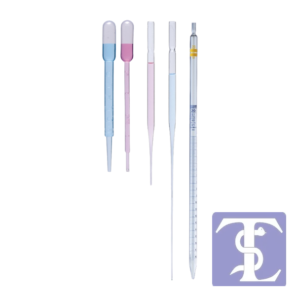 Pipet - Cam - Bullu - As Kalite - Grup Sertifikalı - Mavi Skala - 3 Ml 10 adet / paket