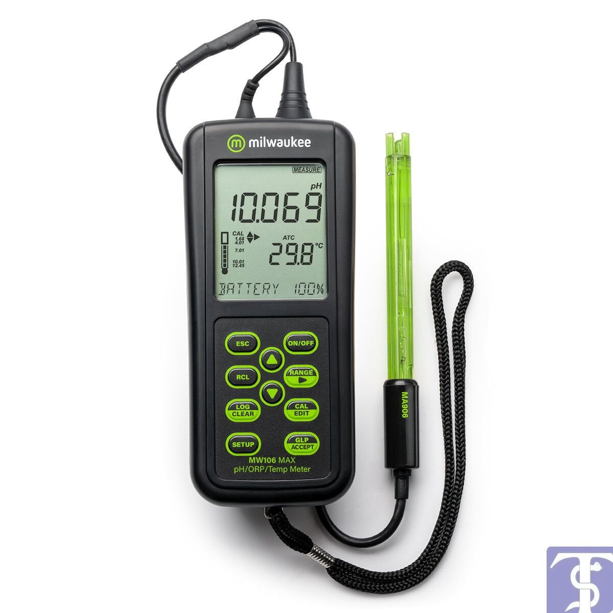 Milwaukee MW106 Portatif ORP ve pH Metre (Sıcaklık Ölçer ve Otomatik Kalibrasyonlu)