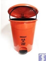 Tıbbi Atık Çöp Kovası Pedallı 50 Lt