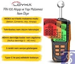 PİN-100 Topuz Problu Nem Ölçer