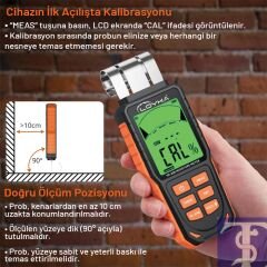 TR-300 Kumaş, Kıyafet, Halı, Deri ve Kağıt Nem Ölçer