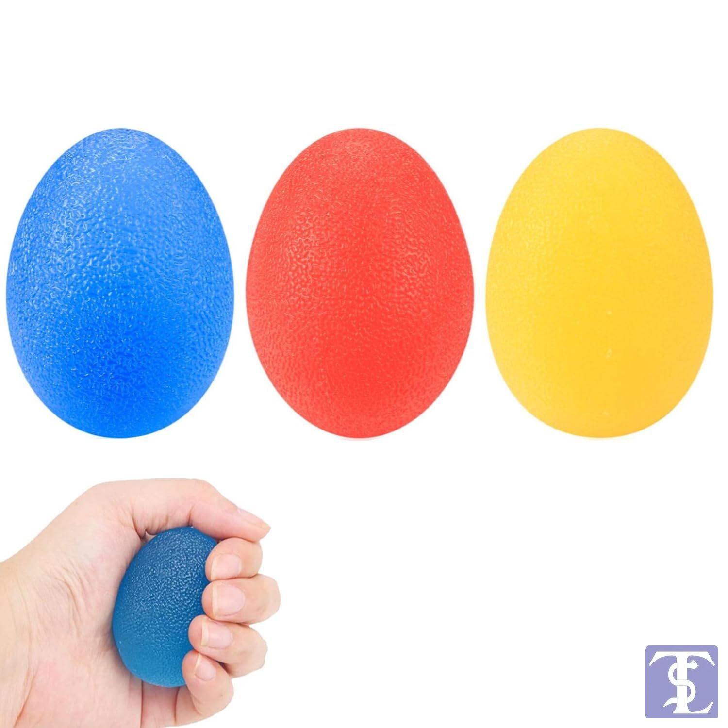 LYON SG126 3 ADET RENKLİ EL REHABİLİTASYON (STRES) TOPU