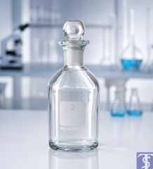 Wheaton 300 ml BOD Şişesi, 1 - 24 Numaralı, 69mm Çap, Cam Robotik Tıpa