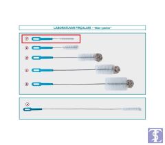 İSOLAB 071.02.006 fırça - dar çaplı tüpler için (1 adet)