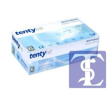 Tenty Nit Nitril Pudrasız Muayene Eldiveni 100'lü XL XL