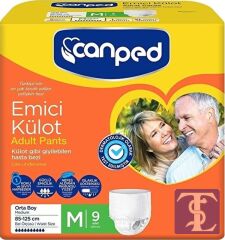 Canped Emici Külot Hasta Bezi Orta Boy M 9'Lu x 6 Adet
