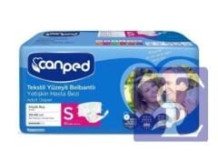 Canped Tekstil Yüzeyli Belbantlı Hasta Bezi S Beden (30 Adet)