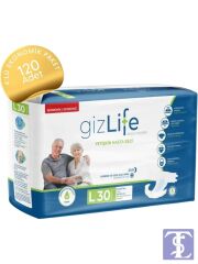 Giz Life Bel Bantlı Yetişkin Hasta Bezi L 4 x 30'lu