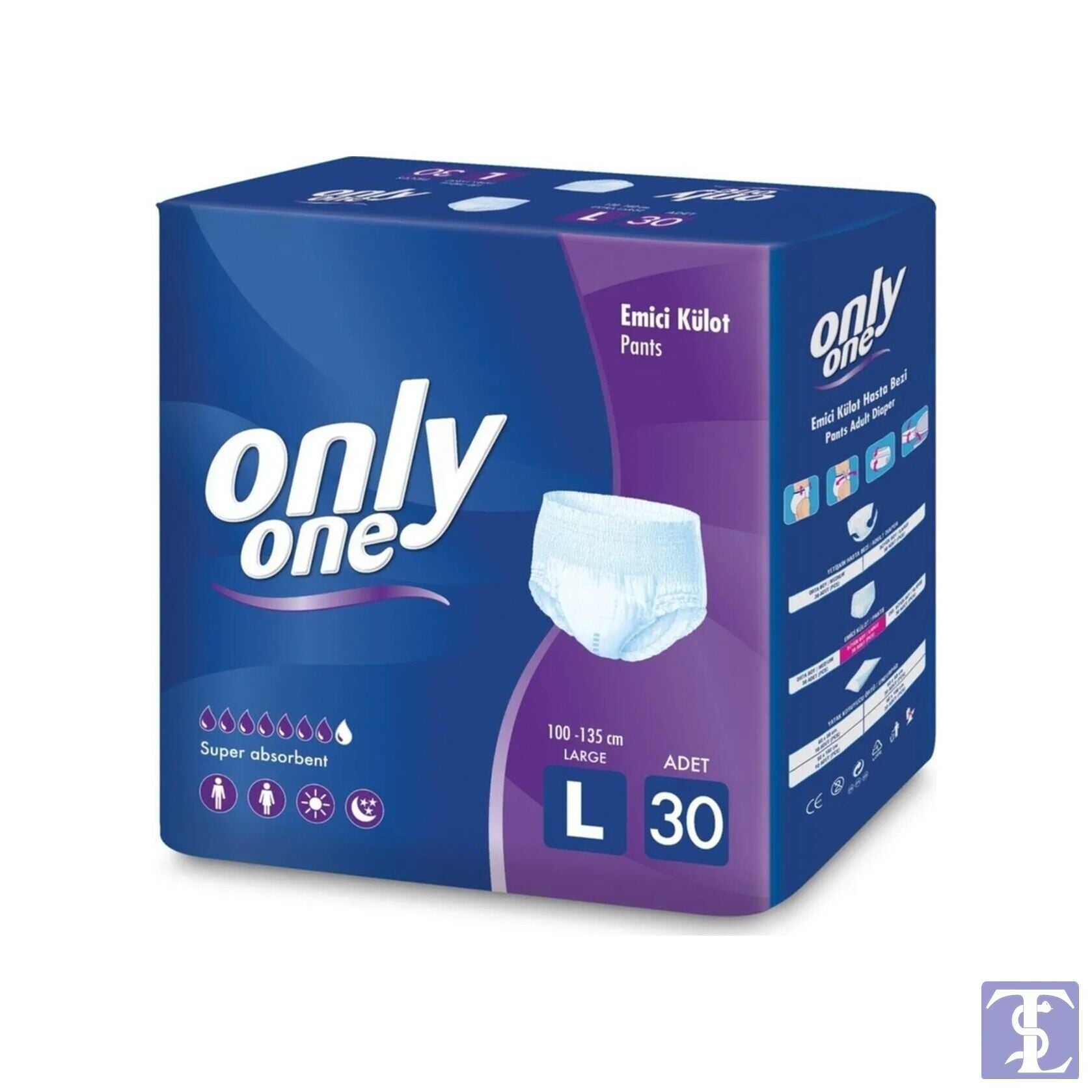 Only One Emici Külot Hasta Bezi L 30'lu