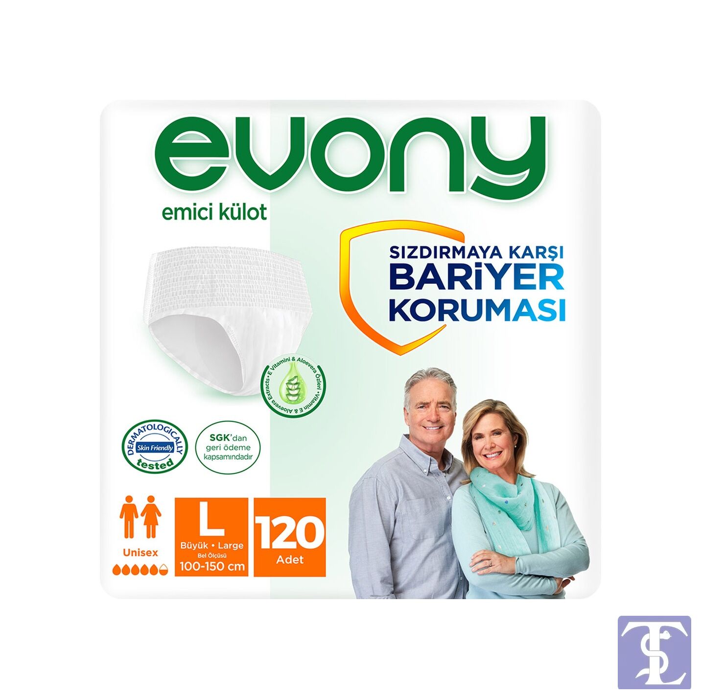 Evony Emici Külot Hasta Bezi Büyük Boy L 120 Adet