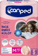 Canped Külotlu Mesane Pedi - Ince Emici Külot Orta/Medium 40 Adet