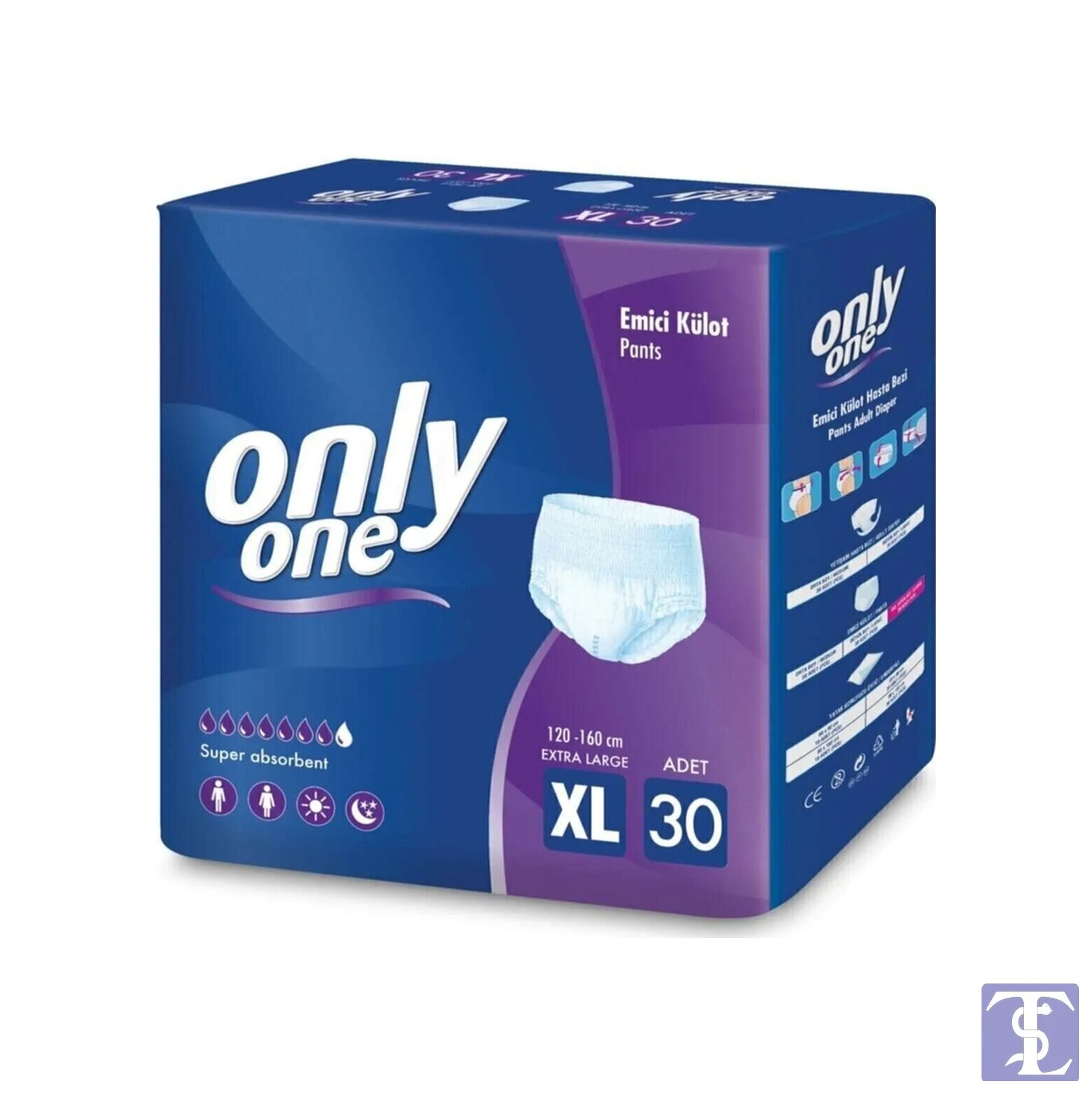 Only One Emici Külot Hasta Bezi XL 30'lu