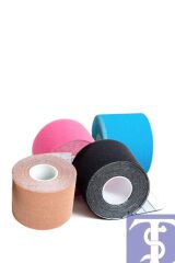 Kifidis Kinesio Bandı 5cm x 5m (Siyah-Bej-Fuşya-Mavi)