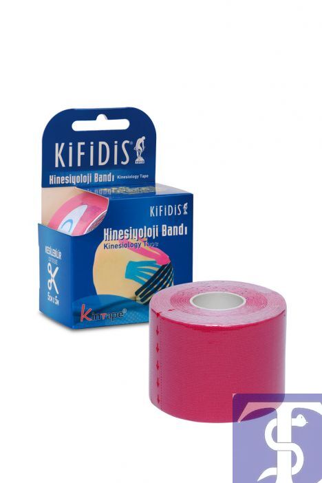 Kifidis Kinesio Bandı 5cm x 5m (Siyah-Bej-Fuşya-Mavi)