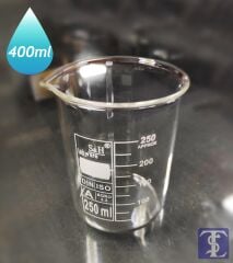 S&H Cam Beher Dereceli Isıya Dayanıklı Kısa Form 400 ML