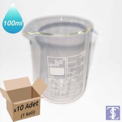 S&H Cam Beher Dereceli Isıya Dayanıklı Kısa Form 10 x 100 ML