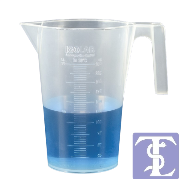Beher - Kulplu - P.P - Kısa Form - Kabartma Skala - 2000 Ml 1 adet / paket