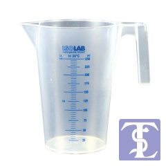 Beher - Kulplu - P.P - Kısa Form - Mavi Skala - 500 Ml 1 adet / paket