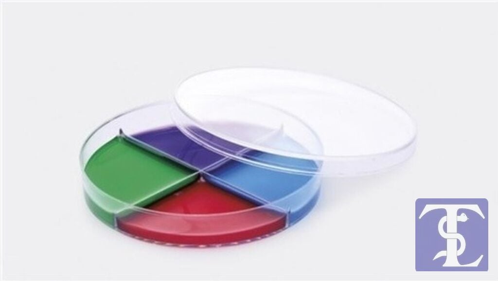 Petri Kabı 90Mm - Polistiren - Steril - 4 Bölmeli. 20 Paket