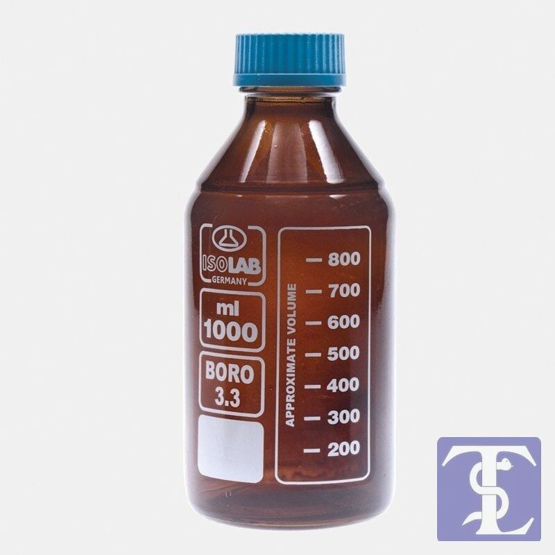 Şişe - Borosilikat Cam - Amber - Vidalı Kapaklı - 100 Ml 1 adet / paket