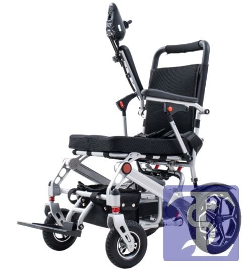 POYLİN P199 Hafif Akülü Tekerlekli Sandalye (6 Amp Lityum-iyon Pil)