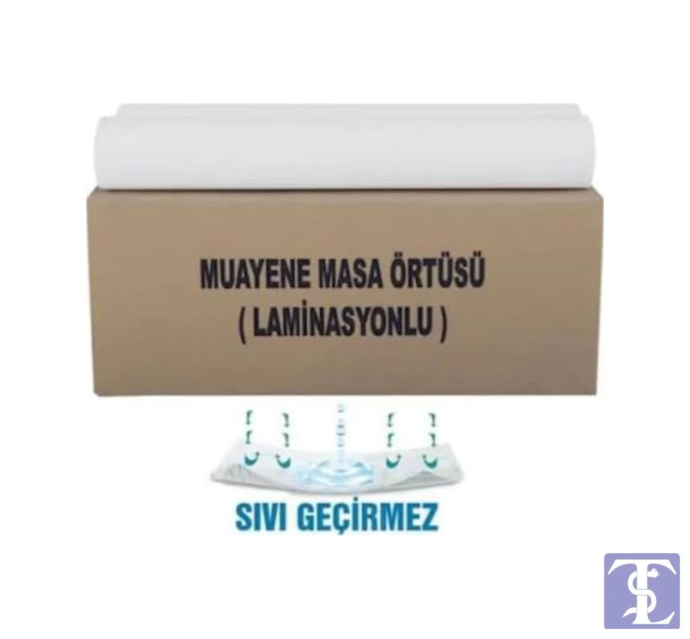 Laminasyonlu Muayene Masası Örtüsü 50 CM x 50 M 4 Rulo