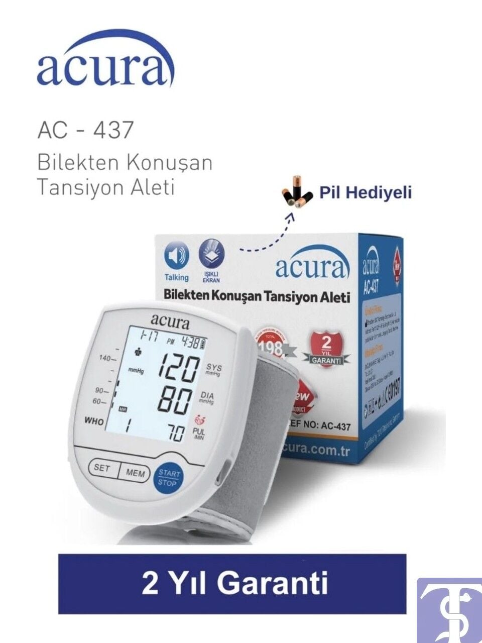 AC-437 Konuşan Bilekten Tansiyon Aleti