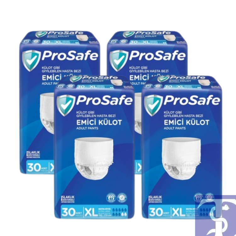 PROSAFE Emici Külot Büyük Beden XL 120 Adet (4 Paket x 30) Fırsat Paketi
