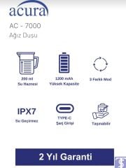 AC-7000 Şarjlı Ağız Duşu