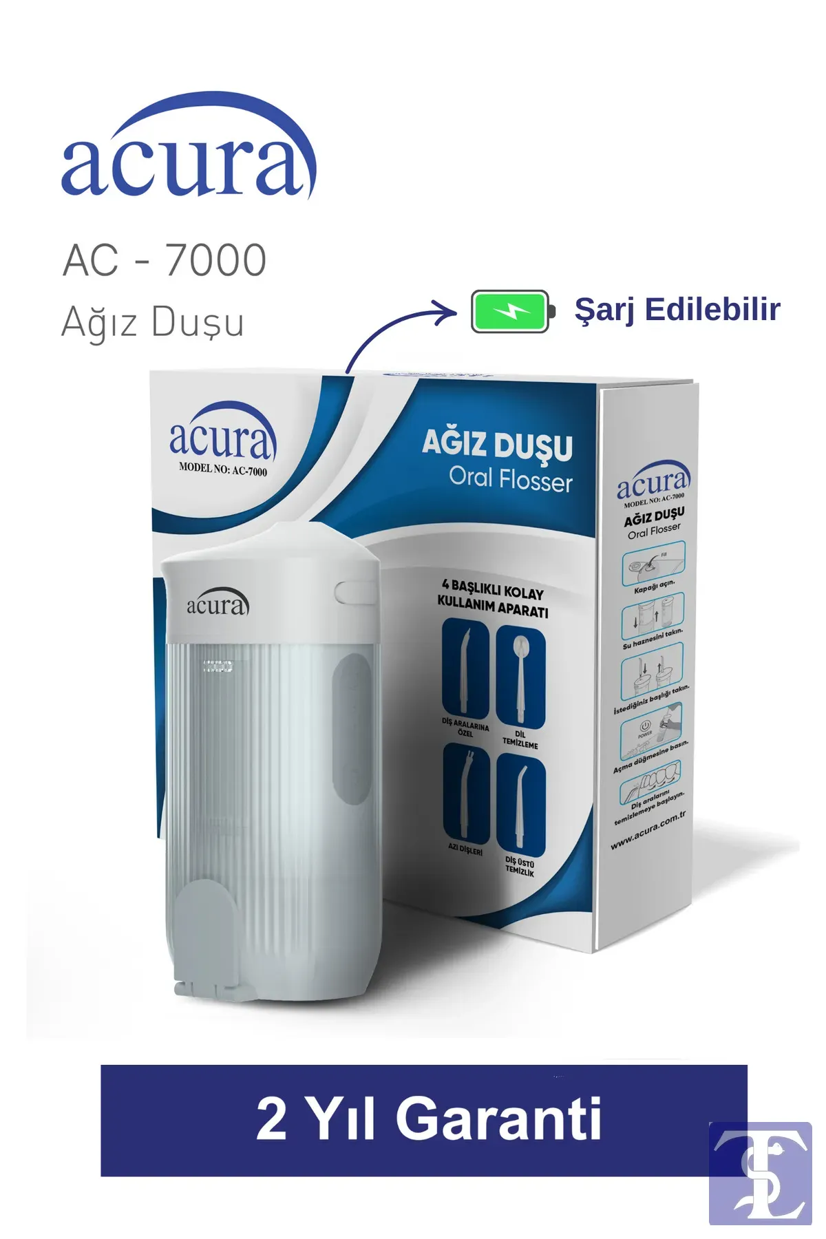 AC-7000 Şarjlı Ağız Duşu