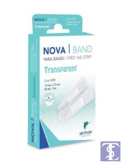 Nova Band Transparent Şeffaf Yara Bandı 20 Adet 1 Kutu