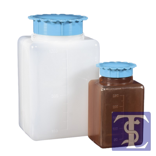 Şişe - P.E - Amber - Geniş Boyun - Vidalı Kapaklı - 100 Ml 50 adet / paket