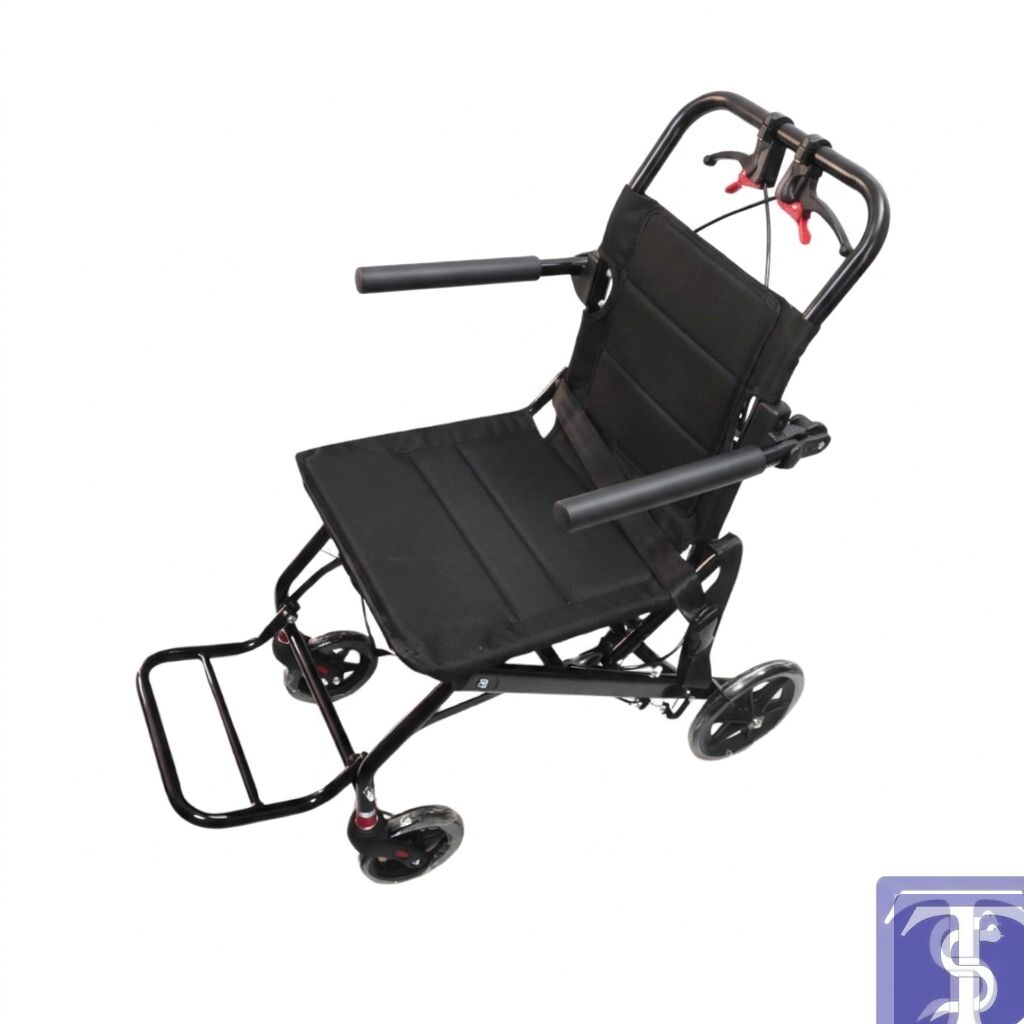 IRON 9006L Tekerlekli Ultra Hafif Katlanabilir Ev Tipi Hasta Transfer Sandalyesi