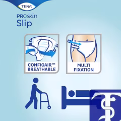 Tena ProSkin Slip Plus M Orta Boy Belbantlı Hasta Bezi (6 Damla) – 90 Adet (3x30 Paket)