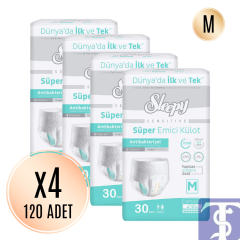 Sleepy Sensitive Medium M Boy Emici Yetişkin Hasta Bezi - 30x4 (120 Adet)