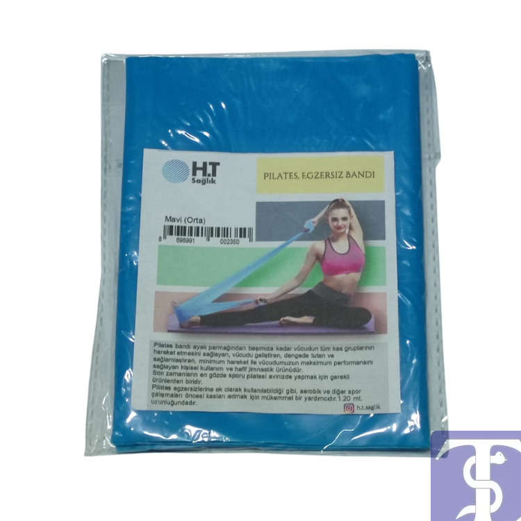 Pilates Egzersiz Bandı – 4 Varyasyonlu Direnç Lastiği (15x120 cm)