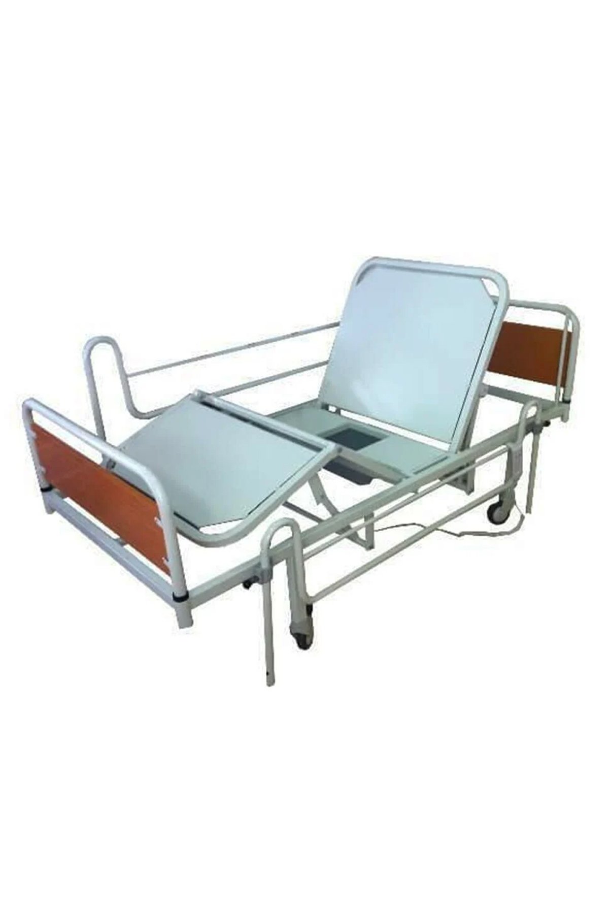 2 Motorlu Lazımlıklı Hasta Yatağı
